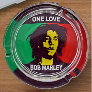Ashtray Glass Bob Marley